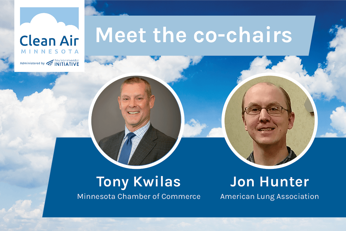 headshot of tony kwilas and jon hunter, clean air minnesota co-chairs