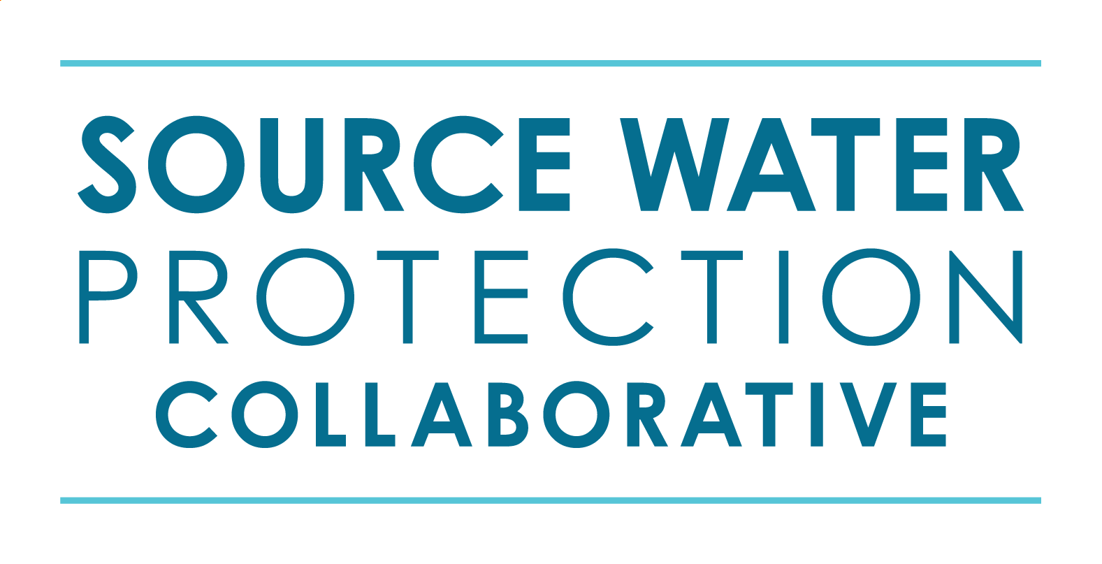 Blue and teal text: Source Water Protection Collaborative logo.