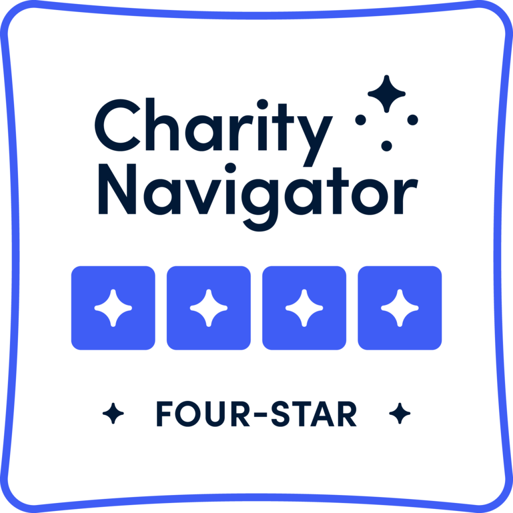 Charity Navigator four star badge