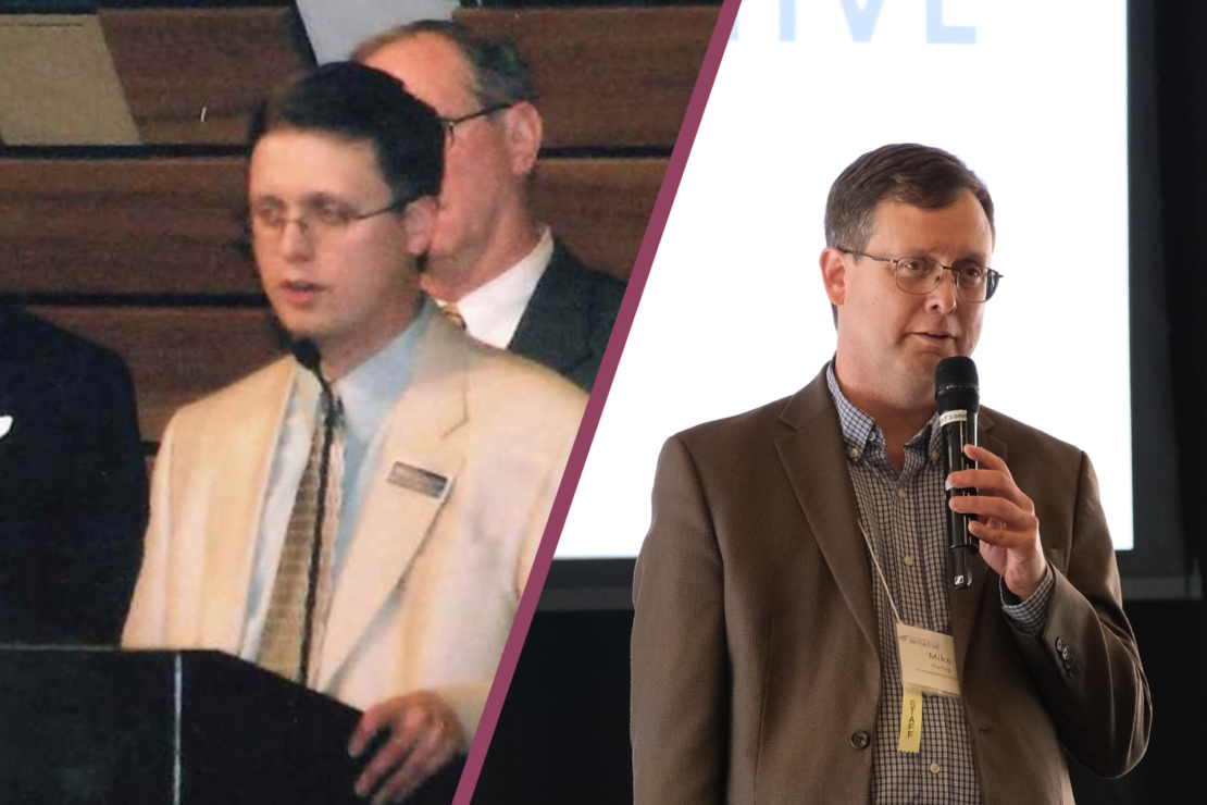Mike Harley 30 years ago vs. recently.